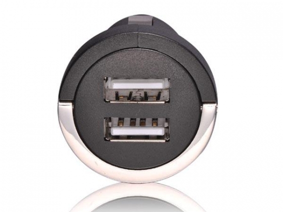 USB-LADER VOOR DE AUTO MET 2 x USB-AANSLUITING - 5V - 2.1A, 10.5W max.