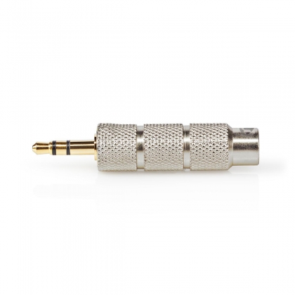 Stereo-Audioadapter | 3,5 mm Male | 6,35 mm Female | Verguld | Recht | Metaal | Goud / Metaal | 1 Stuks | Cover Window Box