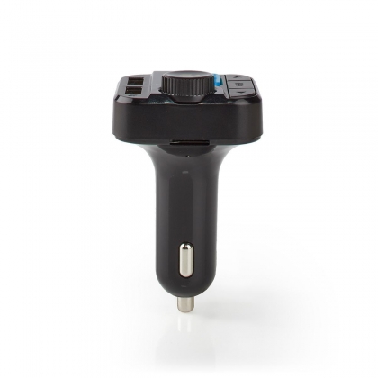 FM-Audiotransmitter voor Auto | Gefixeerd | Handsfree bellen | 0.8 " | LED-Scherm | Bluetooth® | 5.0 V DC / 1.0 A / 5.0 V DC / 2.4 A | Bass boost | Google Assistant / Siri | Zwart