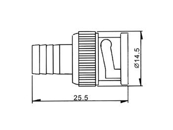 BNC MANNELIJK RG59/U, QUICK CRIMP