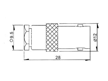 BNC FEMALE CLAMP RG59/U