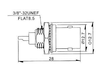 VROUWELIJKE BNC CONNECTOR VOOR CHASSIS