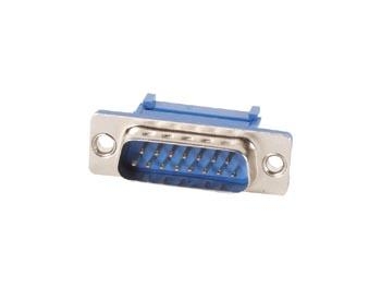 MANNELIJKE 15P SUB-D CONNECTOR VOOR PLATTE KABEL