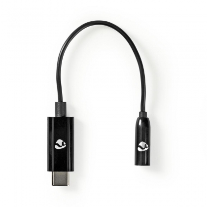 USB-Adapter | USB 3.1 | USB Type-C™ Male | 3,5 mm Female | 0.15 m | Zwart