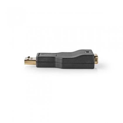 DisplayPort-Adapter | DisplayPort Male | VGA Female 15p | 1080p | Verguld | Recht | Rond | ABS | Antraciet | Doos