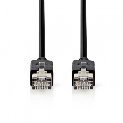 CAT6 Netwerkkabel | RJ45 Male | RJ45 Male | F/UTP | 1.00 m | Rond | LSZH / PVC | Antraciet | Doos