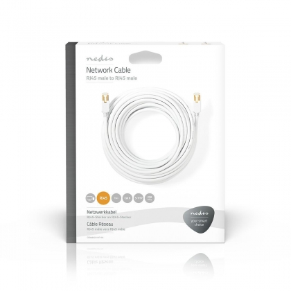 CAT6 Netwerkkabel | RJ45 Male | RJ45 Male | S/FTP | 15.0 m | Rond | LSZH / PVC | Wit | Window Box