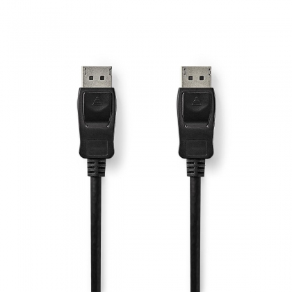 DisplayPort-Kabel | DisplayPort Male | DisplayPort Male | 8K@60Hz | Vernikkeld | 3.00 m | Rond | PVC | Zwart | Doos