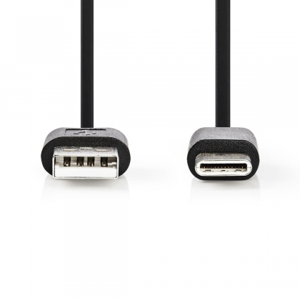 USB-Kabel 2.0 | USB-A Male | USB-C™ Male 480 Mbps  1.00 m Zwart