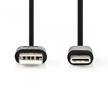 USB-Kabel 2.0 | USB-A Male | USB-C™ Male 480 Mbps 2.00 m Zwart