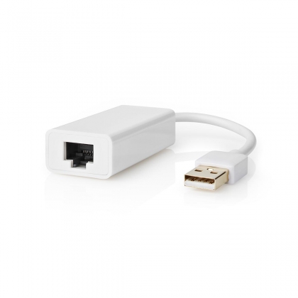 USB 2.0-Adapter | USB-A Male - RJ45 Female | 10/100 Mbit | 0,2 m | Wit