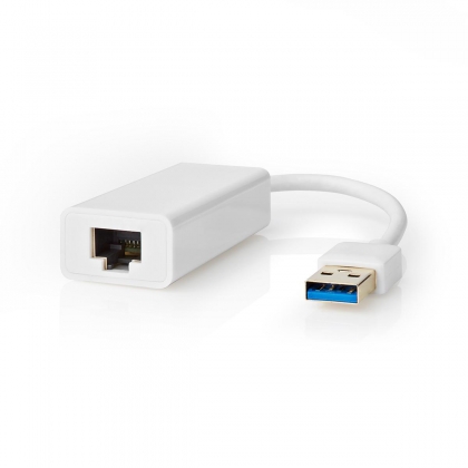 USB 3.0-Adapter | USB-A Male - RJ45 Female | 1 Gbit | 0,2 m | Wit
