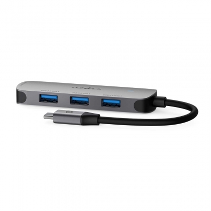 USB-Hub | 1x USB-C™ | 4x USB A Female | 4-Poorts poort(en) | USB 3.2 Gen 1 | USB Gevoed | 5 Gbps