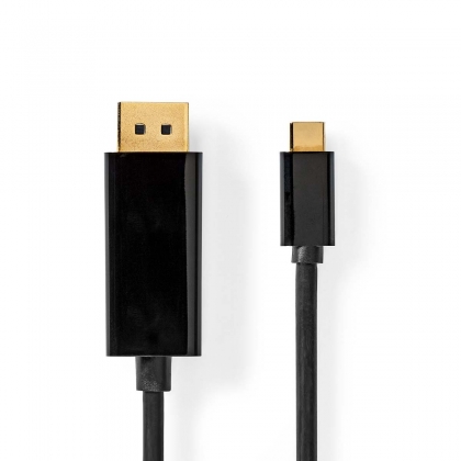 USB-C™ Adapter | USB 3.2 Gen 1 | USB-C™ Male | DisplayPort Male | 4K@60Hz | 2.00 m | Verguld