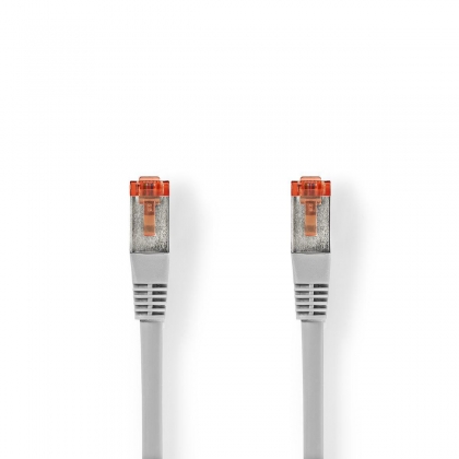 CAT6 Netwerkkabel | RJ45 Male | RJ45 Male | S/FTP | 1.00 m | Binnenshuis | Rond | LSZH | Grijs | Doos