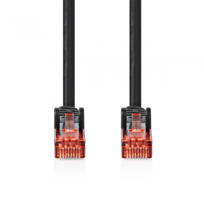 CAT6 Netwerkkabel | RJ45 Male | RJ45 Male | U/UTP | 20.0 m | Buitenshuis | Rond | PVC | Zwart | Doos