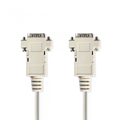 VGA-Kabel | VGA Male | VGA Male | Vernikkeld | Maximale resolutie: 1024x768 | 2.00 m | Rond | ABS | Ivoor | Label