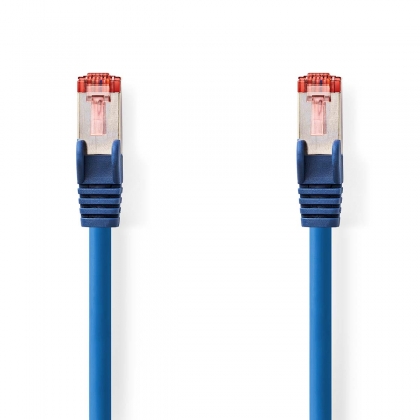 CAT6 Netwerkkabel | RJ45 Male | RJ45 Male | S/FTP | 3.00 m | Rond | LSZH | Blauw | Label