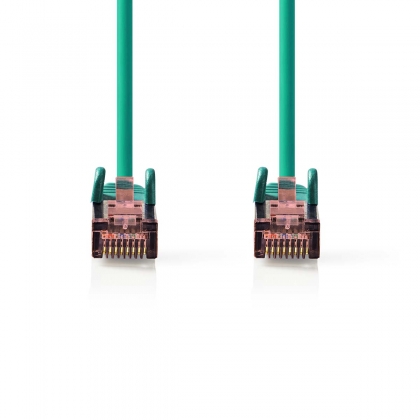 CAT6 Netwerkkabel | RJ45 Male | RJ45 Male | S/FTP | 0.25 m | Rond | LSZH | Groen | Label