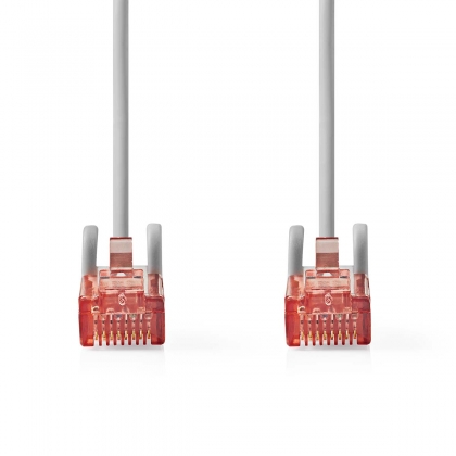 CAT6 Netwerkkabel | RJ45 Male | RJ45 Male | U/UTP | 0.50 m | Rond | PVC | Grijs | Label