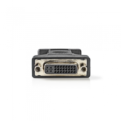 VGA-Adapter | VGA Male | DVI-I 24+5-Pins Female | Vernikkeld | Recht | ABS / Metaal | Zwart | Envelop