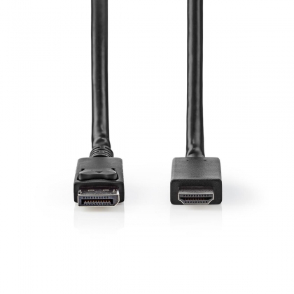 DisplayPort-Kabel | DisplayPort Male naar HDMI™ Connector | 8K@60Hz | 2.00 m | Rond | PVC | Zwart