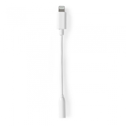 Lightning-Adapter | Apple Lightning 8-Pins | 3,5 mm Female | Vernikkeld | 0.10 m | Rond | TPE