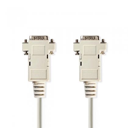 VGA-Kabel | VGA Male | VGA Male | Vernikkeld | Maximale resolutie: 1024x768 | 2.00 m | Rond | ABS | Ivoor | Polybag