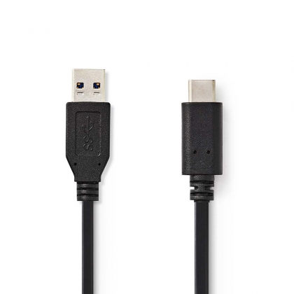 USB 3.1-Kabel (Gen2) | Type-C™ Male - A Male | 1,0 m | Zwart