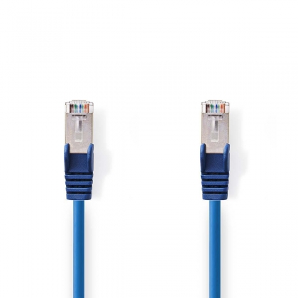 CAT5e Netwerkkabel | SF/UTP | RJ45 Male | RJ45 Male | 1.50 m | Rond | PVC | Blauw | Envelop