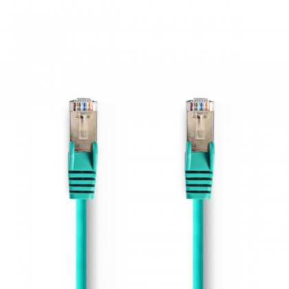 CAT5e Netwerkkabel | SF/UTP | RJ45 Male | RJ45 Male | 3.00 m | Rond | PVC | Groen | Polybag