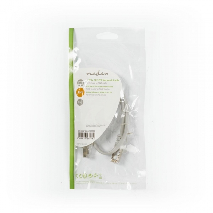 CAT5e Netwerkkabel | SF/UTP | RJ45 Male | RJ45 Male | 0.50 m | Rond | PVC | Grijs | Polybag