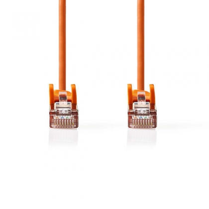 CAT5e Netwerkkabel | SF/UTP | RJ45 Male | RJ45 Male | 7.50 m | Rond | PVC | Oranje | Polybag