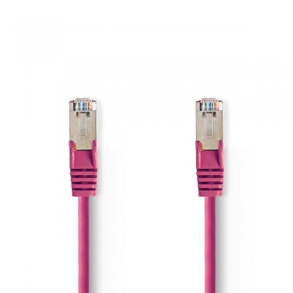 CAT5e SF/UTP-Netwerkkabel | RJ45 Male - RJ45 Male | 20 m | Roze