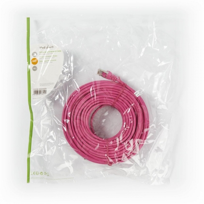 CAT5e SF/UTP-Netwerkkabel | RJ45 Male - RJ45 Male | 20 m | Roze