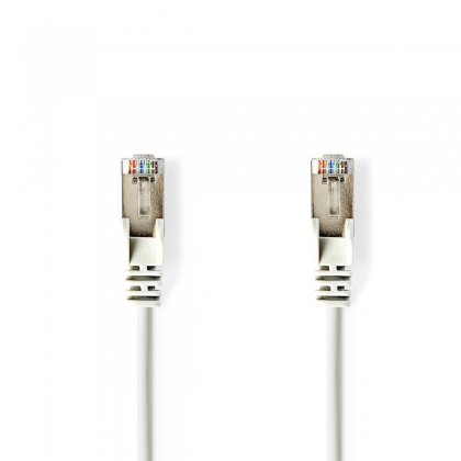 CAT5e Netwerkkabel | SF/UTP | RJ45 Male | RJ45 Male | 0.50 m | Rond | PVC | Wit | Envelop