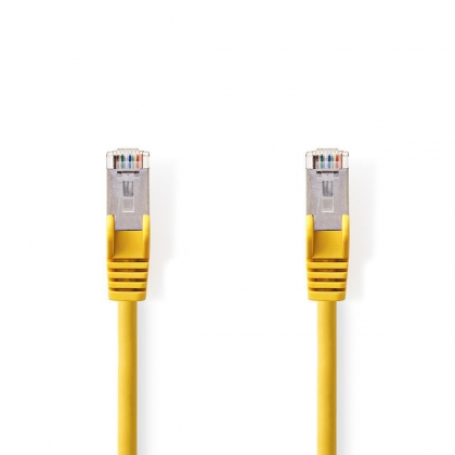 CAT5e Netwerkkabel | SF/UTP | RJ45 Male | RJ45 Male | 15.0 m | Rond | PVC | Geel | Polybag