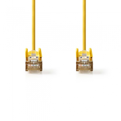 CAT5e Netwerkkabel | SF/UTP | RJ45 Male | RJ45 Male | 20.0 m | Rond | PVC | Geel | Polybag