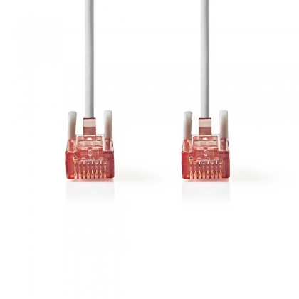 CAT6 Netwerkkabel | RJ45 Male | RJ45 Male | U/UTP | 2.00 m | Rond | PVC | Grijs | Envelop