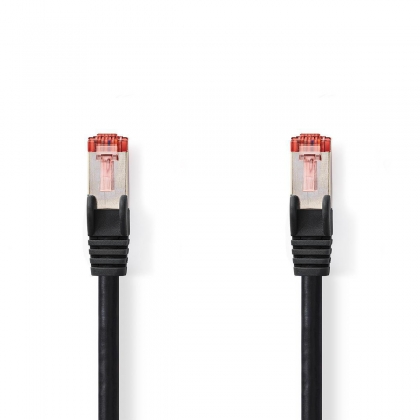 CAT6 Netwerkkabel | RJ45 Male | RJ45 Male | S/FTP | 30.0 m | Rond | LSZH | Zwart | Envelop