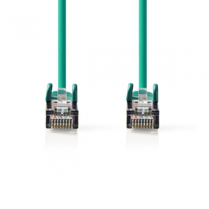 CAT6 Netwerkkabel | RJ45 Male | RJ45 Male | S/FTP | 1.00 m | Rond | LSZH | Groen | Envelop