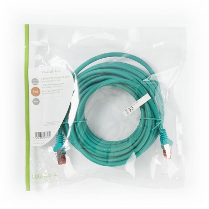 CAT6 Netwerkkabel | RJ45 Male | RJ45 Male | S/FTP | 7.50 m | Rond | LSZH | Groen | Polybag