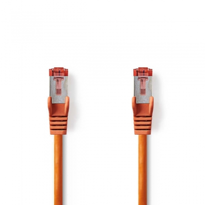 CAT6 Netwerkkabel | RJ45 Male | RJ45 Male | S/FTP | 0.15 m | Rond | LSZH | Oranje | Envelop