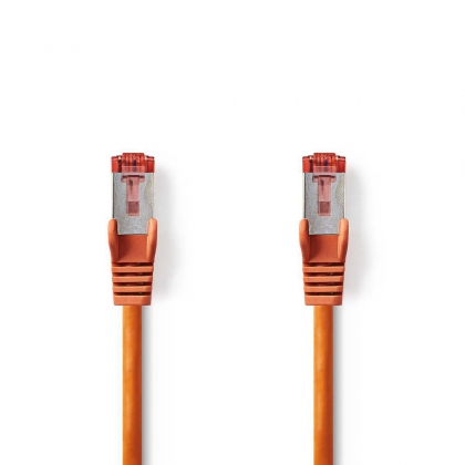 CAT6 Netwerkkabel | RJ45 Male | RJ45 Male | S/FTP | 15.0 m | Rond | LSZH | Oranje | Envelop