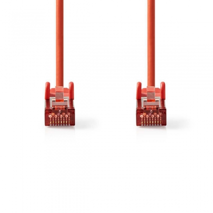CAT6 Netwerkkabel | RJ45 Male | RJ45 Male | S/FTP | 10.0 m | Rond | LSZH | Rood | Envelop