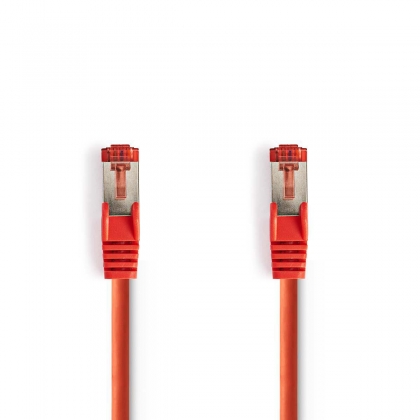 CAT6 Netwerkkabel | RJ45 Male | RJ45 Male | S/FTP | 10.0 m | Rond | LSZH | Rood | Envelop
