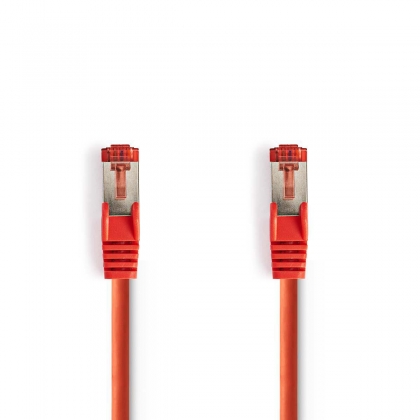 CAT6 Netwerkkabel | RJ45 Male | RJ45 Male | S/FTP | 10.0 m | Rond | LSZH | Rood | Polybag