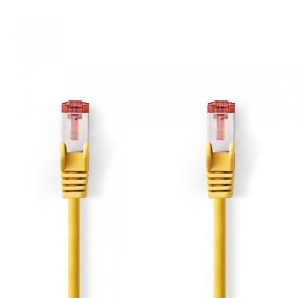 CAT6 Netwerkkabel | RJ45 Male | RJ45 Male | S/FTP | 3.00 m | Rond | LSZH | Geel | Polybag