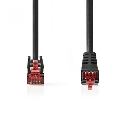 CAT6 Netwerkkabel | RJ45 Male | RJ45 Male | SF/UTP | 1.00 m | Rond | LSZH | Zwart | Envelop