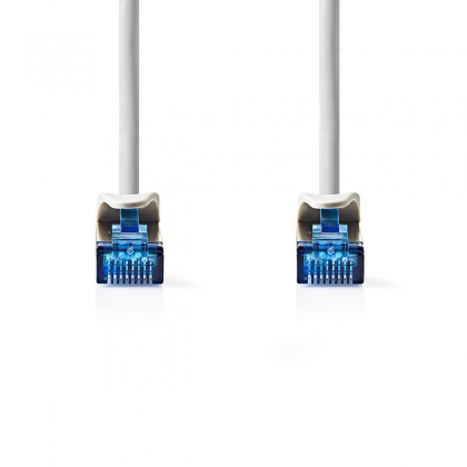 CAT6a netwerkkabel | S/FTP | RJ45 Male | RJ45 Male | 0.50 m | Snagless | Rond | LSZH | Grijs | Envelop